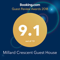 Millard Crescent Guest House Booking.com Award